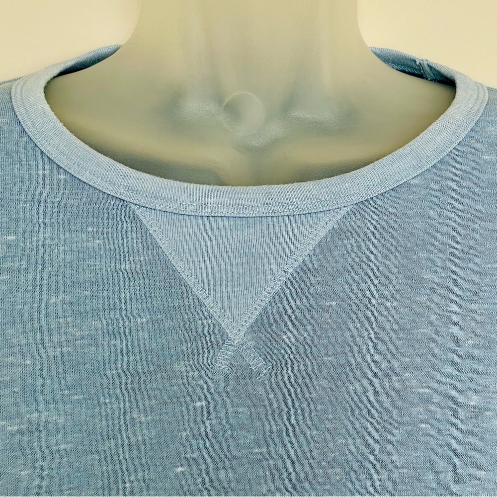 EUC | Men’s Sonoma Heathered Baby Blue Crewneck Top | Size XXL - Picture 2 of 5